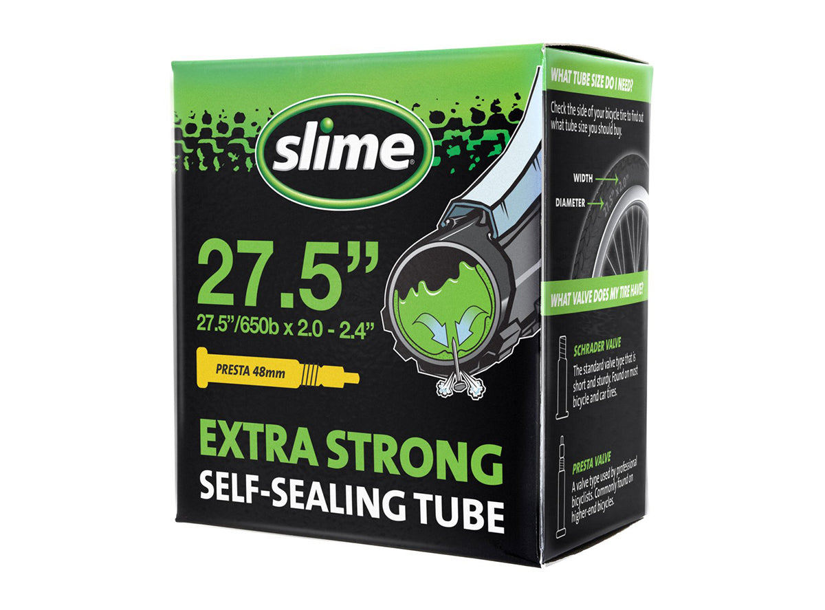 Slime Self Sealing Tube - 27.5" Black 2.0 – 2.4" Presta