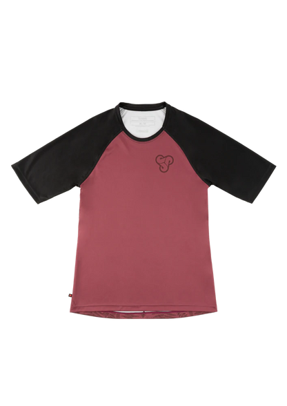 Sombrio Alder 2 3/4 Sleeve MTB Jersey - Womens - Fern-After Ride Wine Fern - After Ride Wine X-Small 