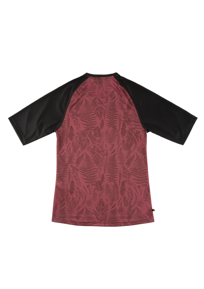 Sombrio Alder 2 3/4 Sleeve MTB Jersey - Womens - Fern-After Ride Wine