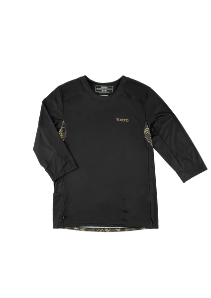 Sombrio Altitude 2 Long Sleeve MTB Jersey - Fern Black-Smoky Haze Fern Black - Smoky Haze X-Small 