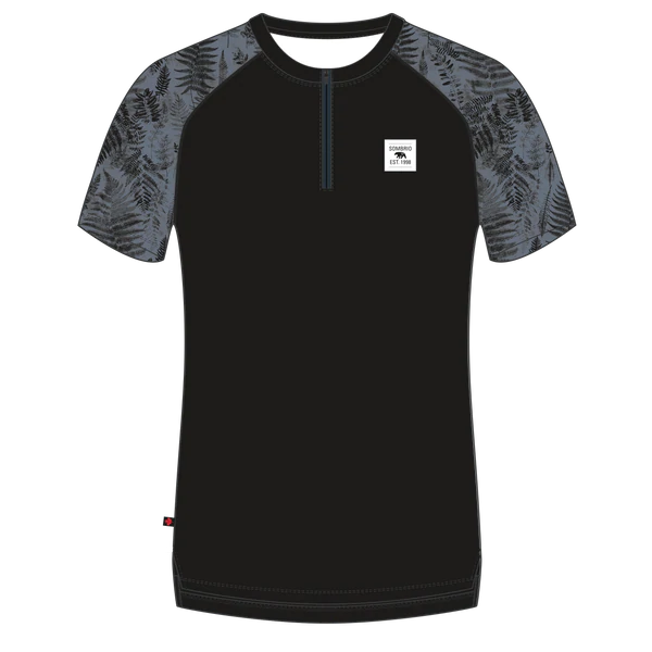 Sombrio Ridgeline 2 Short Sleeve MTB Jersey - Fern Black-Stormy Weather Fern Black - Stormy Weather X-Small 