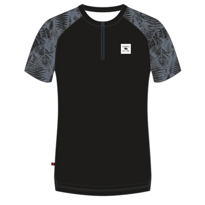 Sombrio Ridgeline 2 Short Sleeve MTB Jersey - Fern Black-Stormy Weather Fern Black - Stormy Weather X-Small 