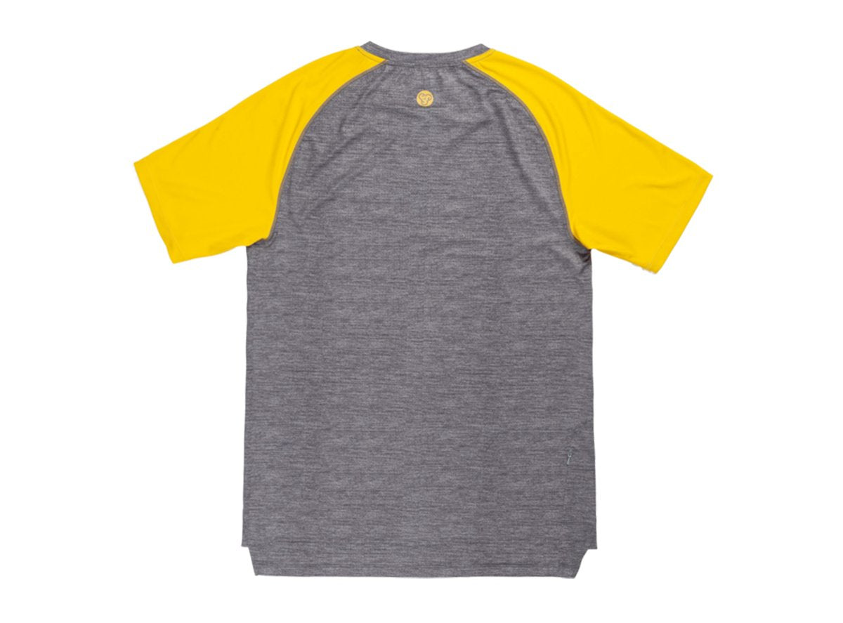 Sombrio Ridgeline Short Sleeve MTB Jersey - Mustard & Heather Gray