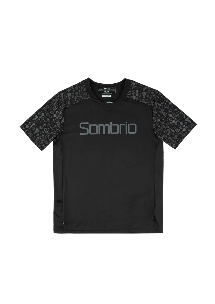 Sombrio Spur 2 Short Sleeve MTB Jersey - Mushroom Black Mushroom Black X-Small 