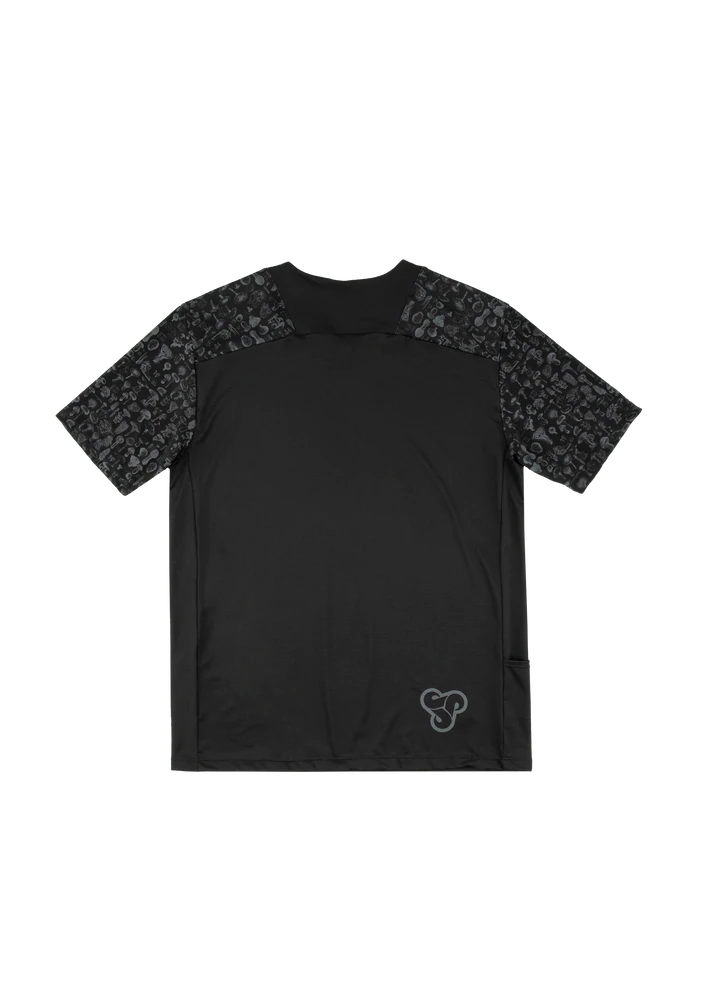 Sombrio Spur 2 Short Sleeve MTB Jersey - Mushroom Black