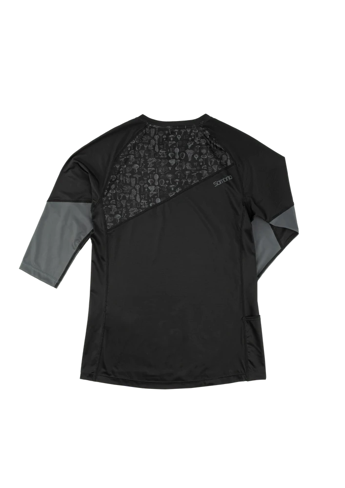 Sombrio Vista 2 3/4 Sleeve MTB Jersey - Womens - Mushroom Black