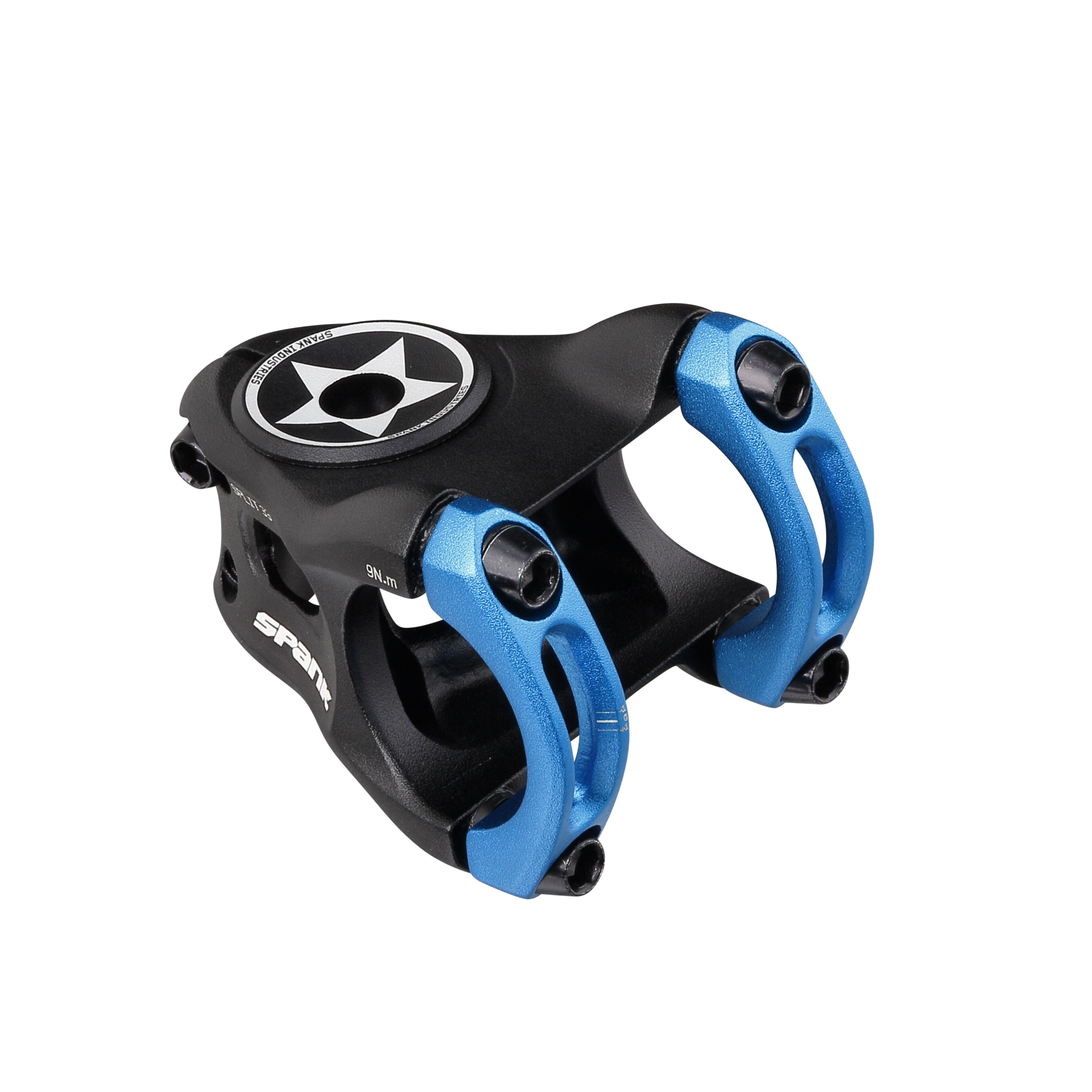 Spank Split 31.8 MTB Stem - Blue Blue 1.1/8" 33mm