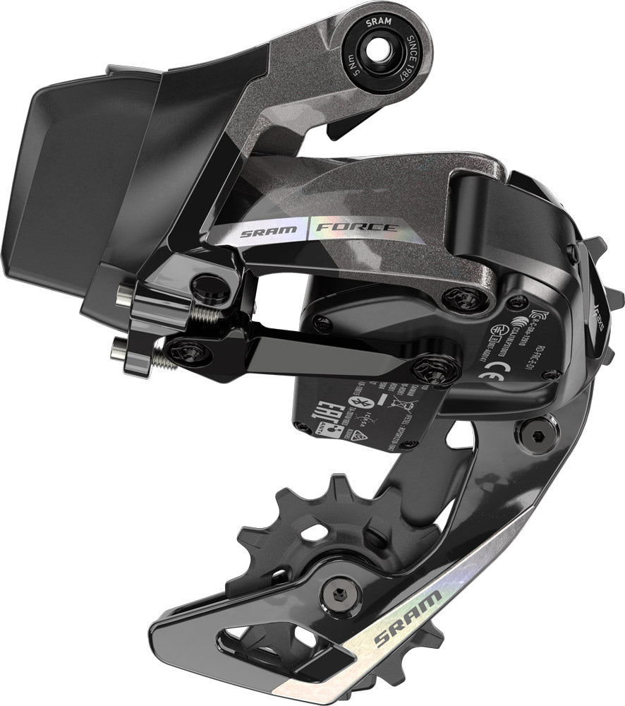 SRAM Force AXS D2 12 Spd Rear Derailleur - Unicorn Gray-Laser Foil