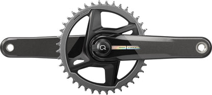 SRAM Force AXS D2 1x12 Spd Road Crankset with Power Meter - Unicorn Gray-Laser Foil