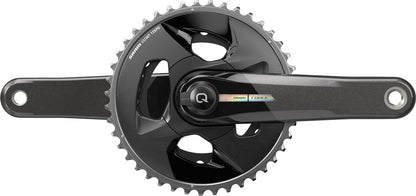 SRAM Force AXS D2 Wide 2x12 Spd Road Crankset with Power Meter - Unicorn Gray-Laser Foil