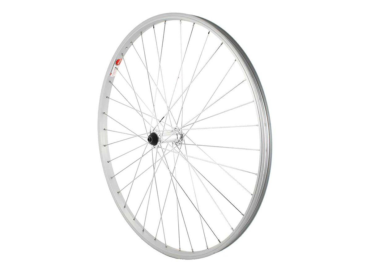 Sta Tru 26" Tubeless Ready MTB Wheel - Front Silver 100mm QR Rim Brake