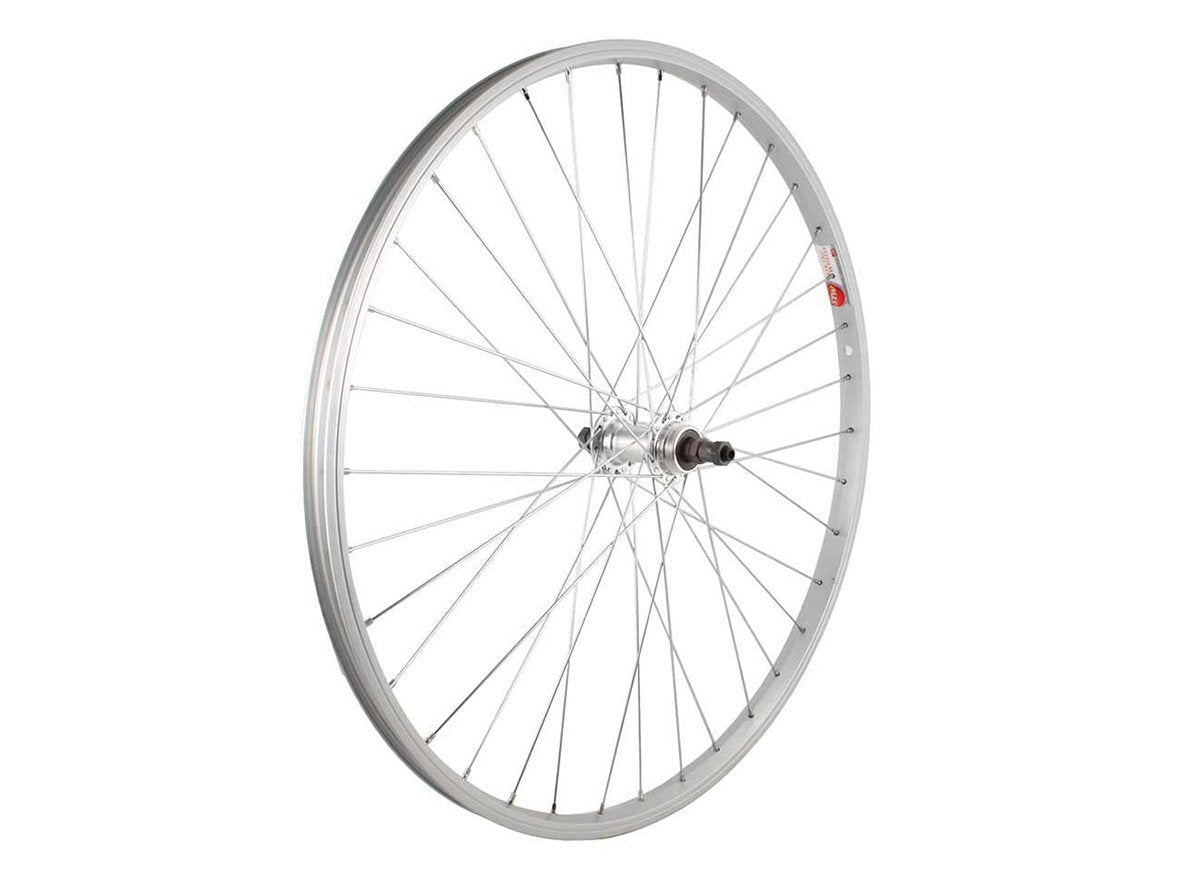 Sta Tru 26" Tubeless Ready MTB Wheel - Rear Silver 135mm QR Rim Brake