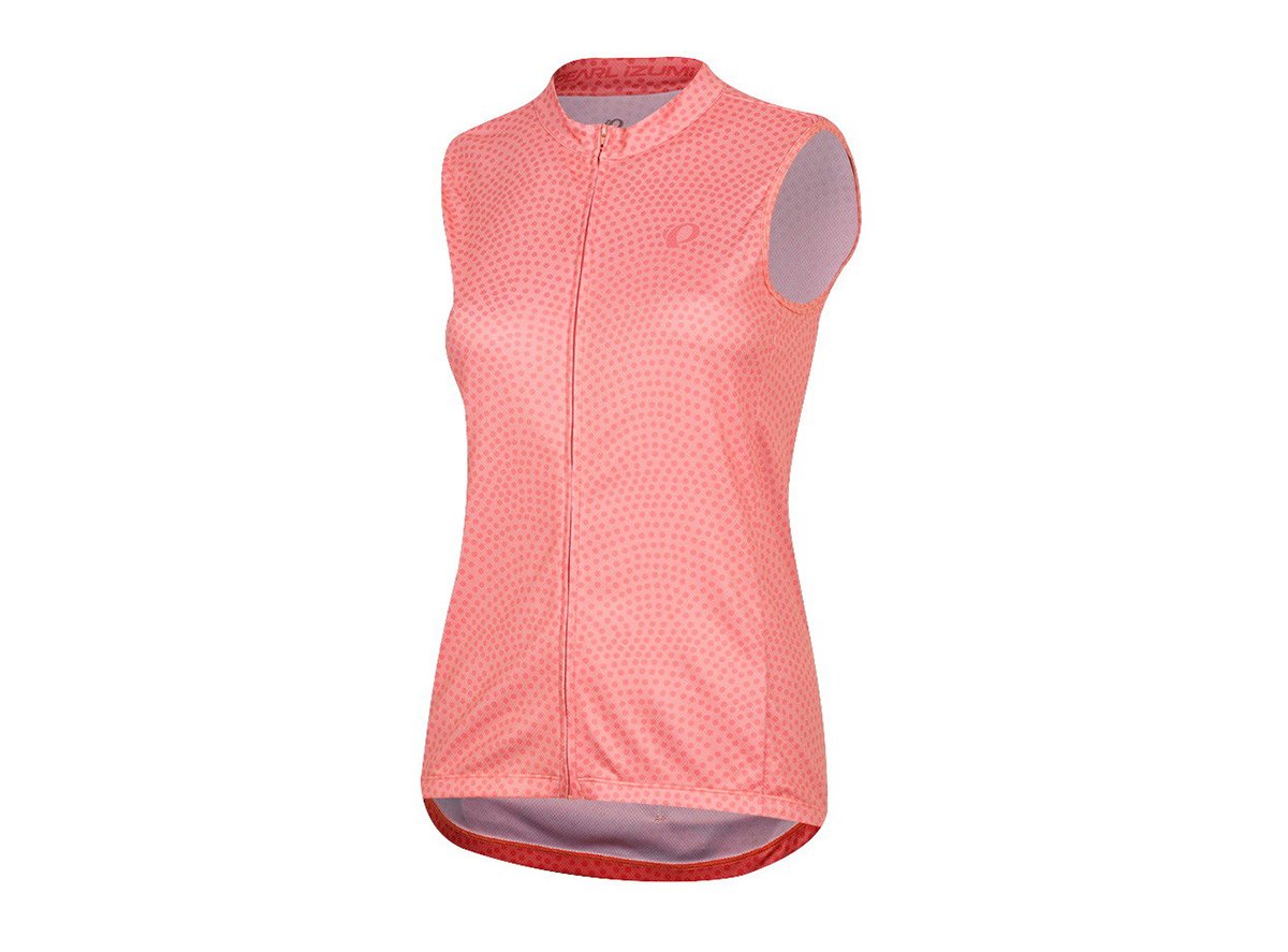 Pearl Izumi Select Escape Sleeveless Graphic Jersey - Womens - Sugar Coral Kimono Sugar Coral Kimono X-Small 