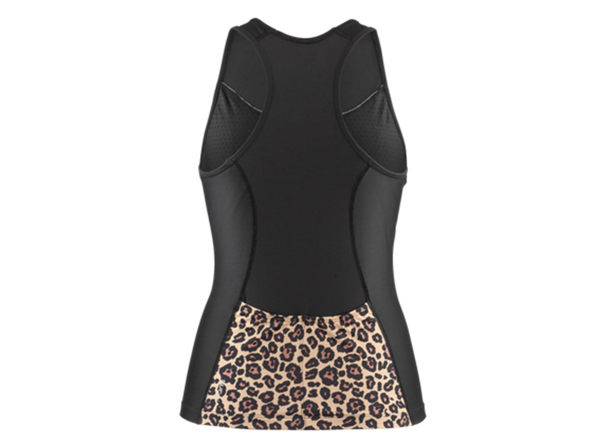 Sugoi RPM Tri Racerback Tank - Womens - Black-Leopard