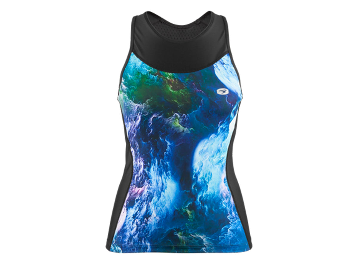 Sugoi RPM Tri Racerback Tank - Womens - Black-Thunder Sky Black - Thunder Sky X-Small 