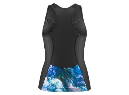 Sugoi RPM Tri Racerback Tank - Womens - Black-Thunder Sky