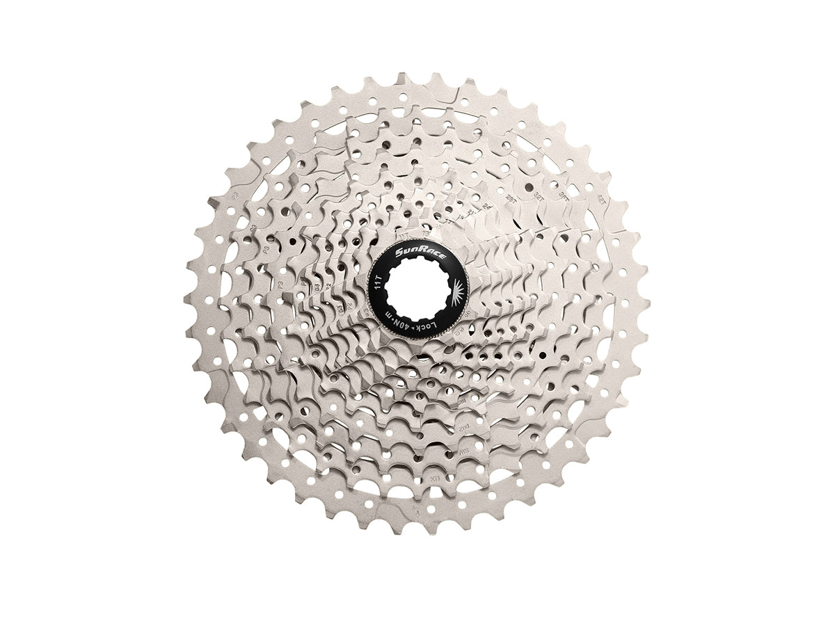 SunRace MS8 11 Spd MTB Cassette Silver 11-42t 