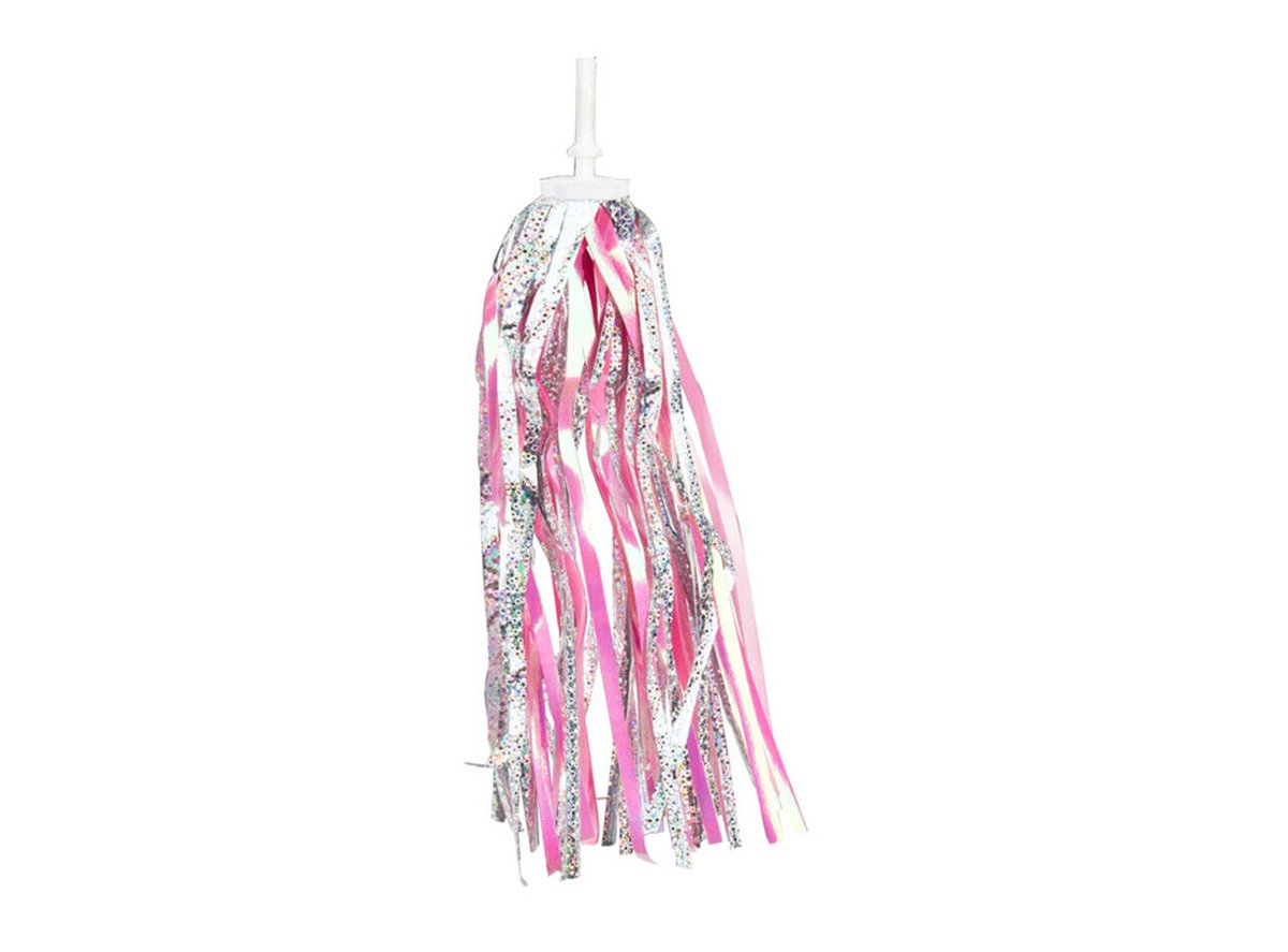 Sunlite Bicycle Streamers - Laser Pink - Silver-Pink Laser Silver - Pink Laser  