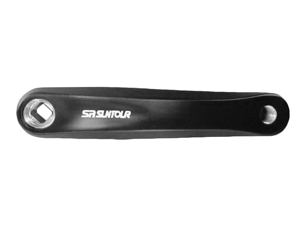 Suntour XCE-T Alloy Left Crank Arm - Black Black 175mm - Diamond - Square Taper 