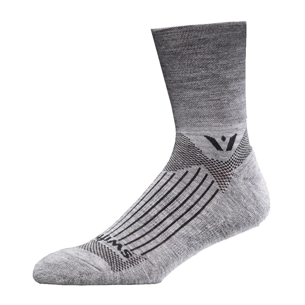 Swiftwick Pursuit Four Compression Sock - Heather Gray Heather Gray Medium Fits EU 39-42