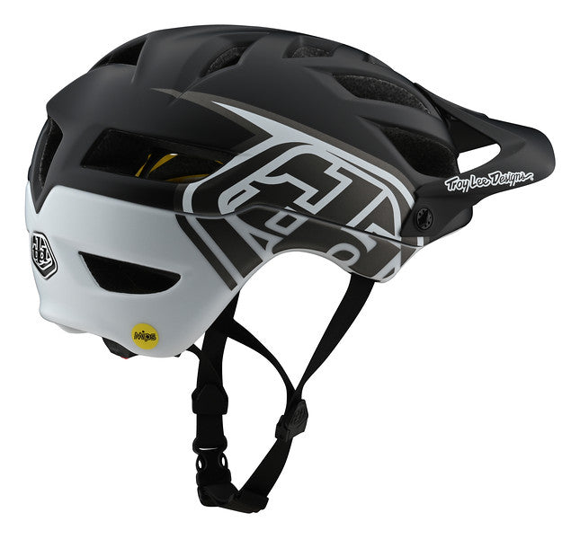 Troy Lee Designs A1 MIPS MTB Helmet - Classic - Black-White - 2020