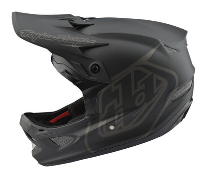 Troy Lee Designs D3 Fiberlite Full Face Helmet - Mono Black