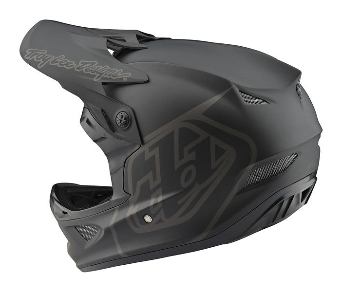 Troy Lee Designs D3 Fiberlite Full Face Helmet - Mono Black