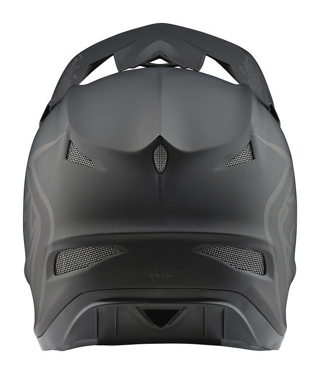Troy Lee Designs D3 Fiberlite Full Face Helmet - Mono Black