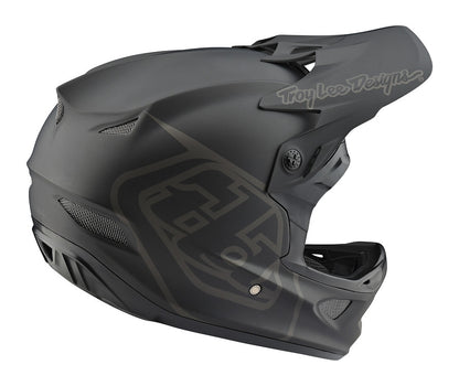 Troy Lee Designs D3 Fiberlite Full Face Helmet - Mono Black