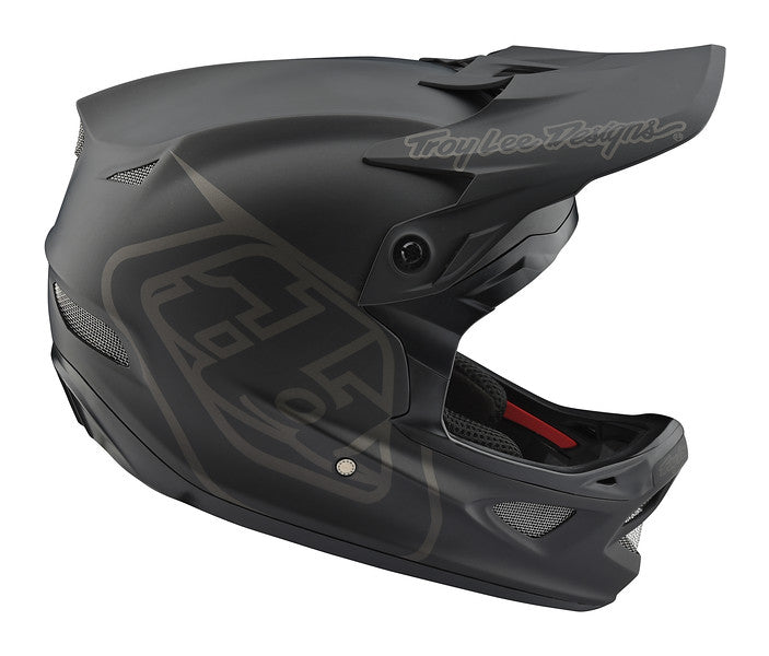 Troy Lee Designs D3 Fiberlite Full Face Helmet - Mono Black