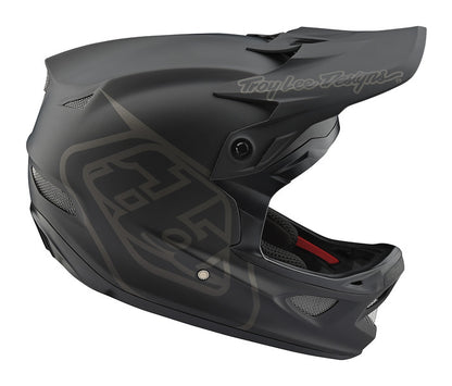 Troy Lee Designs D3 Fiberlite Full Face Helmet - Mono Black