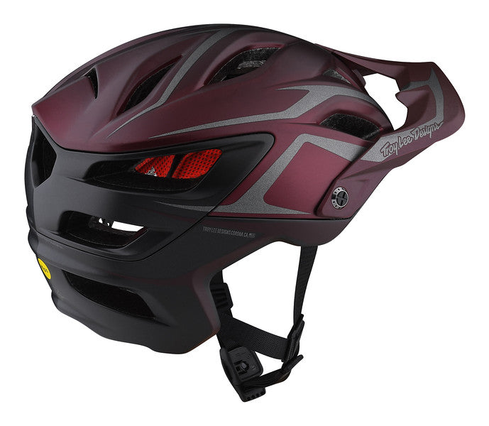 Troy Lee Designs A3 MIPS MTB Helmet - Jade-Burgundy