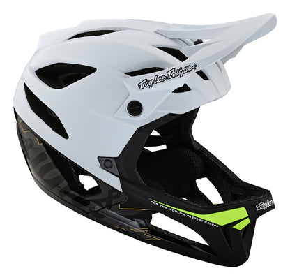 Troy Lee Designs Stage Full Face Helmet - MIPS - Signature - White - 2022 White X-Small/Small 