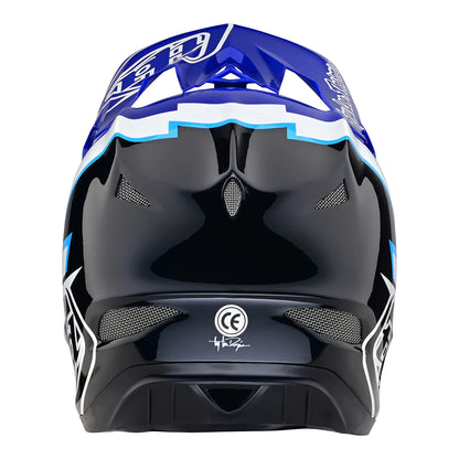 Troy Lee Designs D3 Fiberlite Full Face Helmet No MIPS - Volt - Blue - 2023