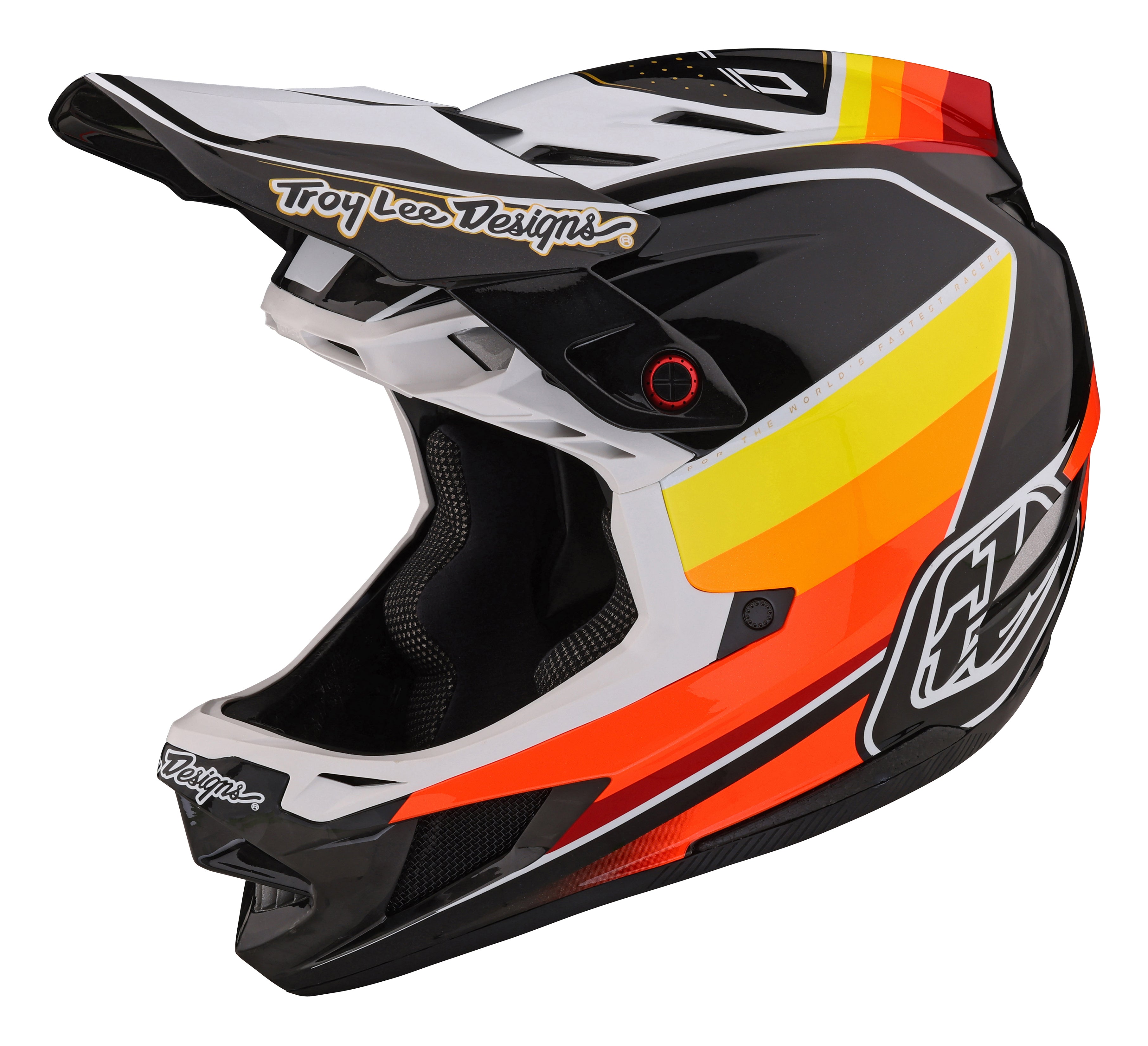 Troy Lee Designs D4 Carbon Full Face Helmet with MIPS - Reverb -  Black-White - 2023
