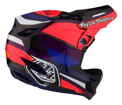Troy Lee Designs D4 Carbon Full Face Helmet with MIPS - Reverb - Pink-Purple - 2023