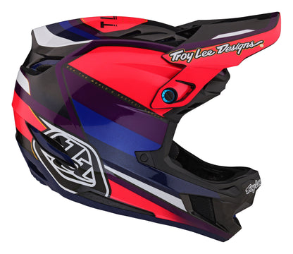 Troy Lee Designs D4 Carbon Full Face Helmet with MIPS - Reverb - Pink-Purple - 2023
