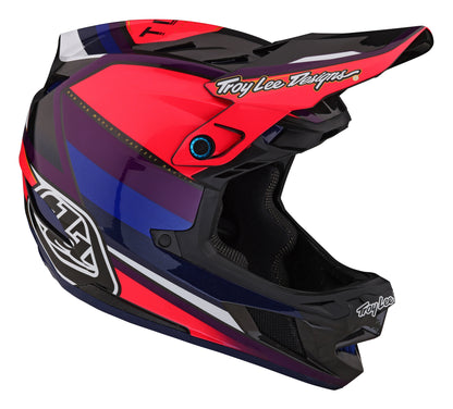 Troy Lee Designs D4 Carbon Full Face Helmet with MIPS - Reverb - Pink-Purple - 2023