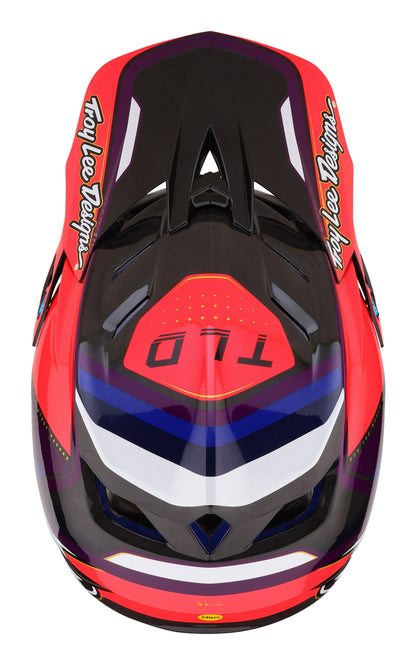Troy Lee Designs D4 Carbon Full Face Helmet with MIPS - Reverb - Pink-Purple - 2023