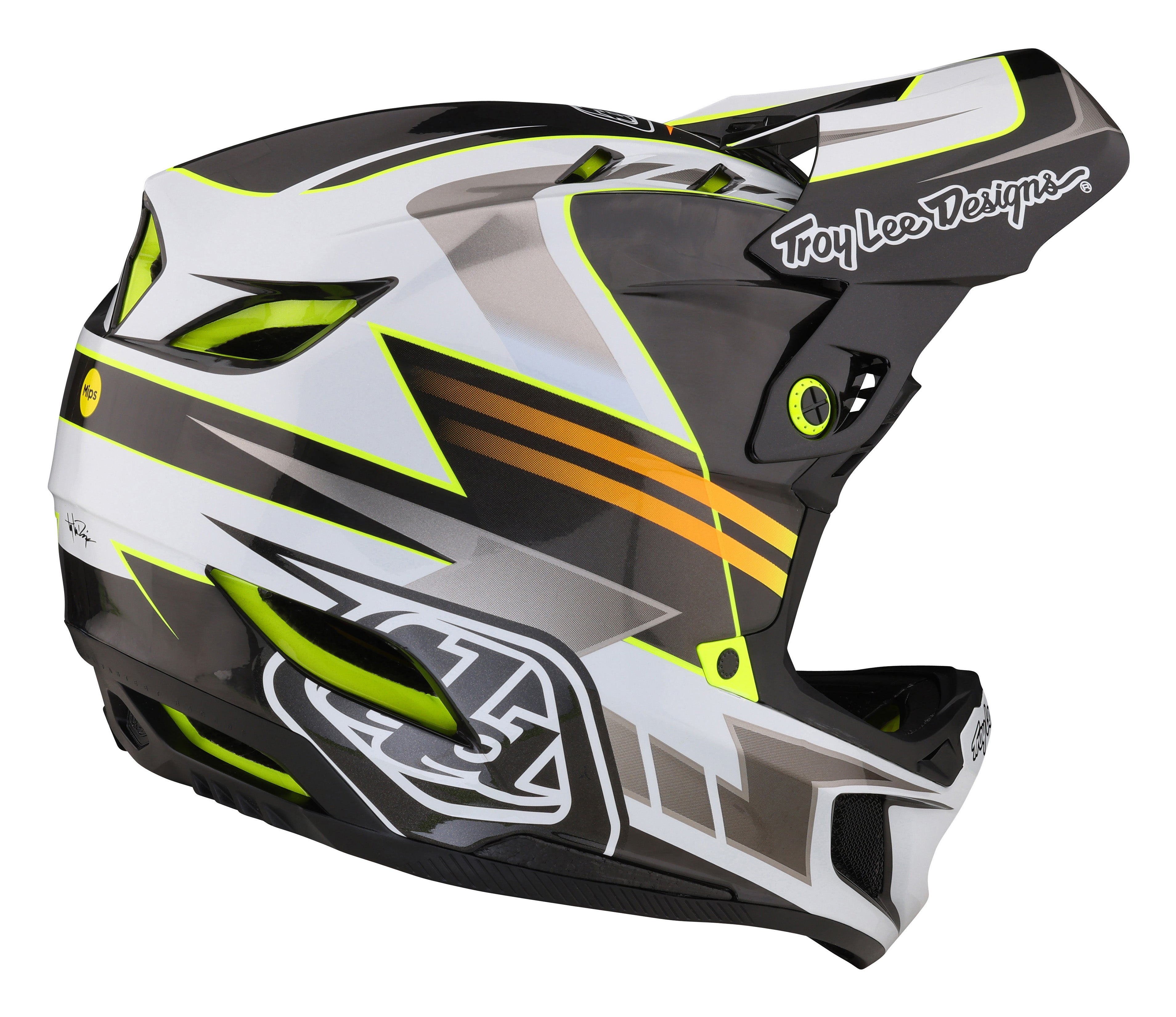 Troy Lee Designs D4 Carbon Full Face Helmet with MIPS - Saber