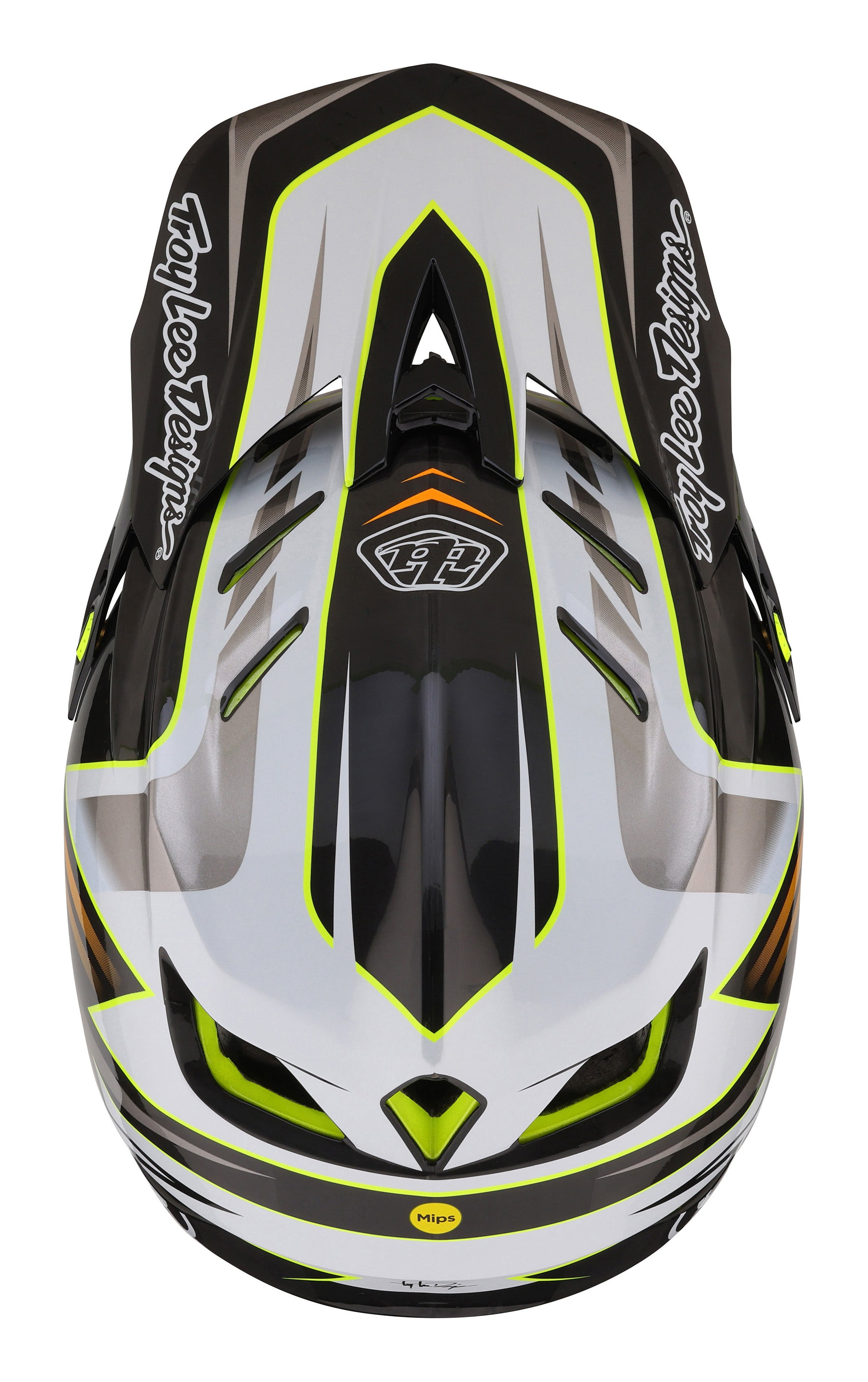 Troy Lee Designs D4 Carbon Full Face Helmet with MIPS - Saber