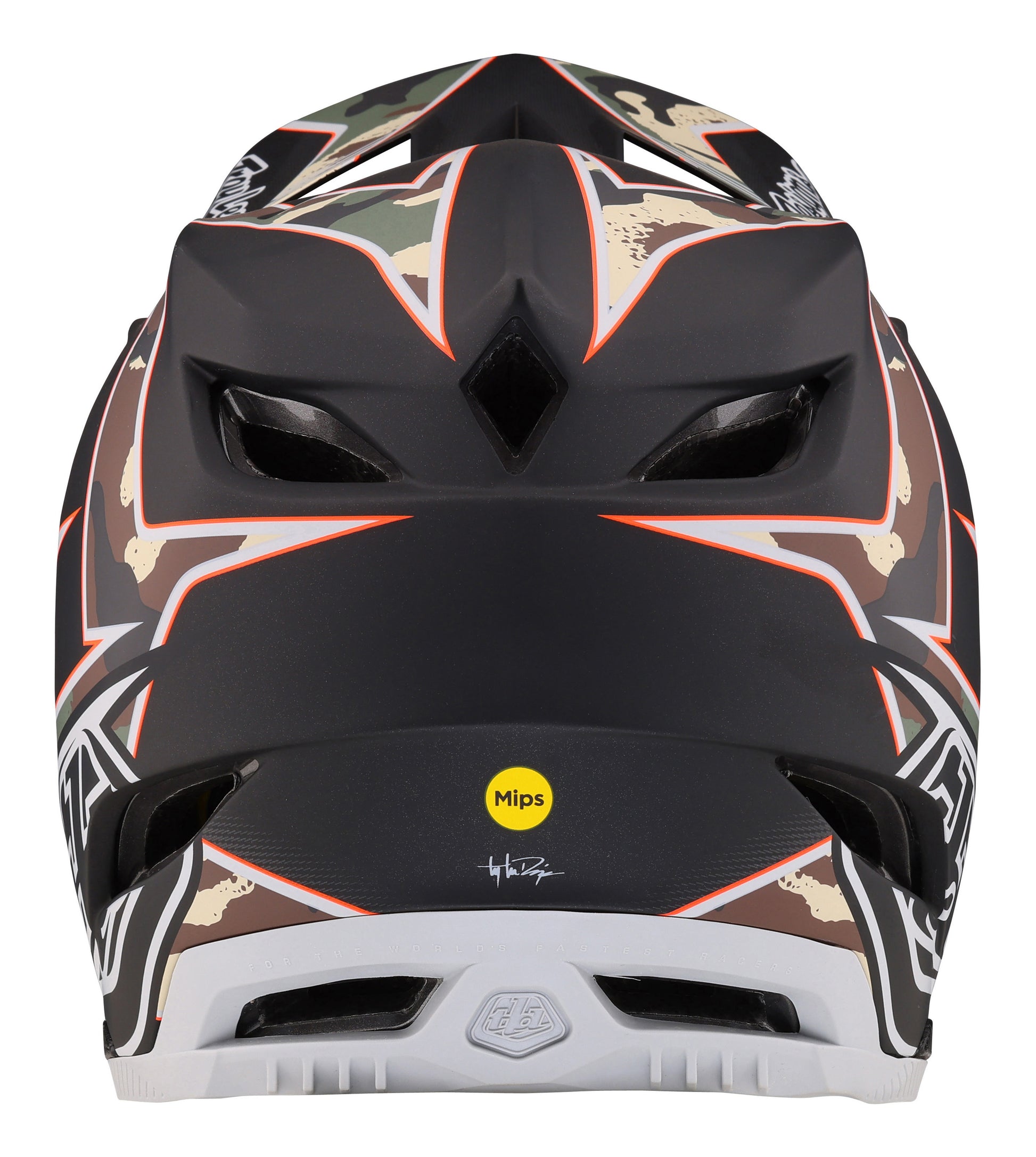 army dirt bike helmet Troy Lee Designs D4 Composite Full Face Helmet with MIPS