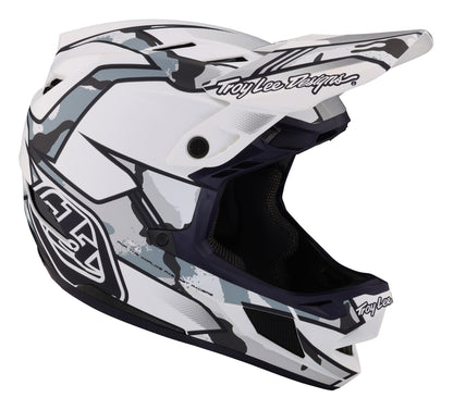 Troy Lee Designs D4 Composite Full Face Helmet with MIPS - Matrix Camo - White - 2023