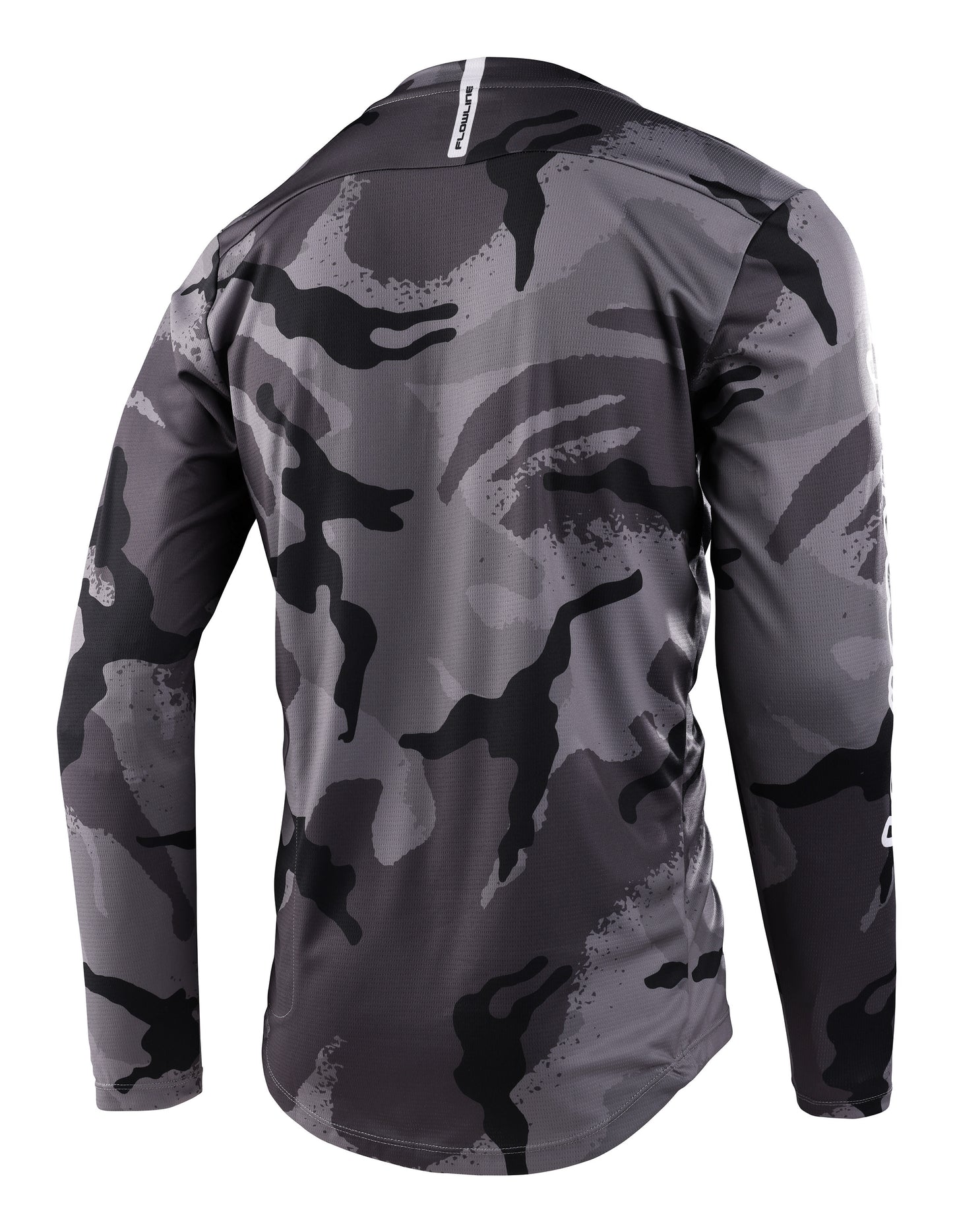 Troy Lee Designs Flowline Long Sleeve MTB Jersey - Cams - Carbon - 2023