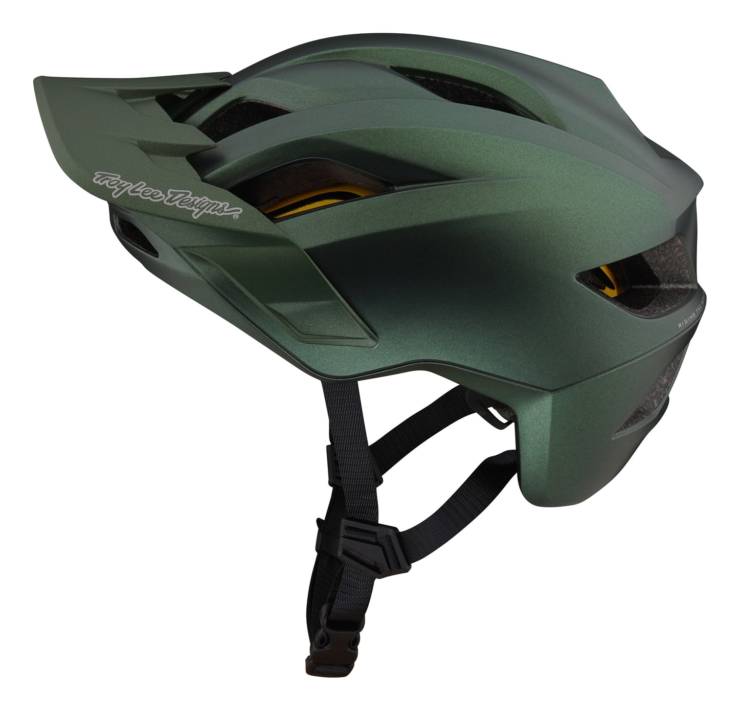 Troy Lee Designs Flowline MTB Helmet with MIPS - Orbit - Forest Green - 2023