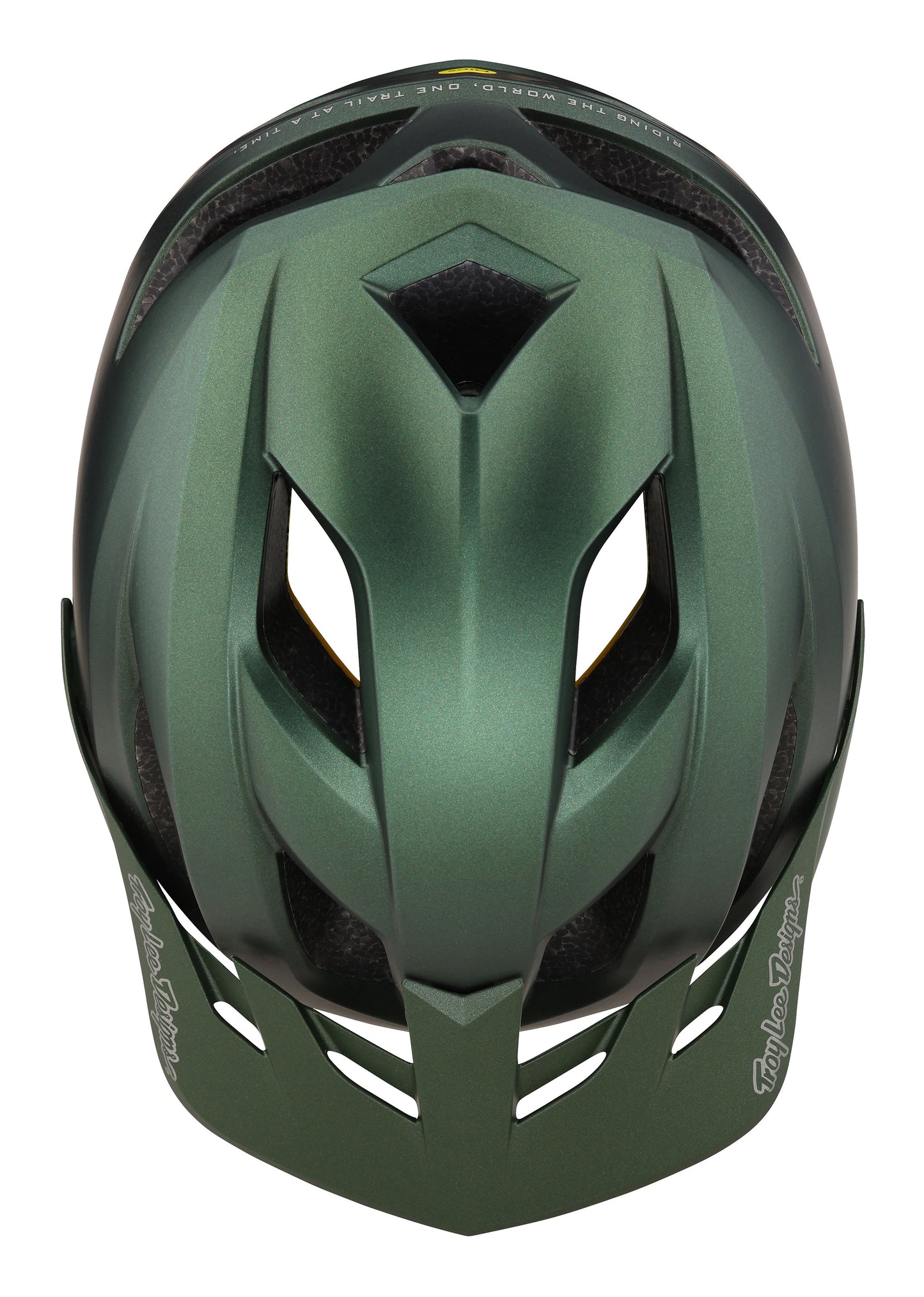 Troy Lee Designs Flowline MTB Helmet with MIPS - Orbit - Forest Green - 2023