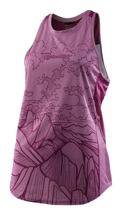 Troy Lee Designs Luxe Tank - Womens - Micayla Gatto - Rosewood