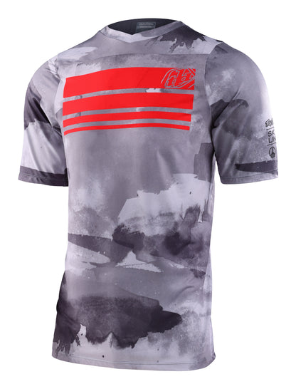 Troy Lee Designs Skyline Short Sleeve MTB Jersey - Blocks - Cement - 2023