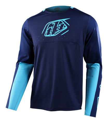 Troy Lee Designs Sprint Long Sleeve MTB Jersey - Icon - Navy