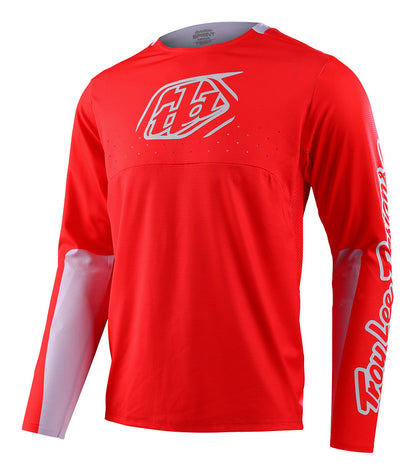 Troy Lee Designs Sprint Long Sleeve MTB Jersey - Icon - Race Red